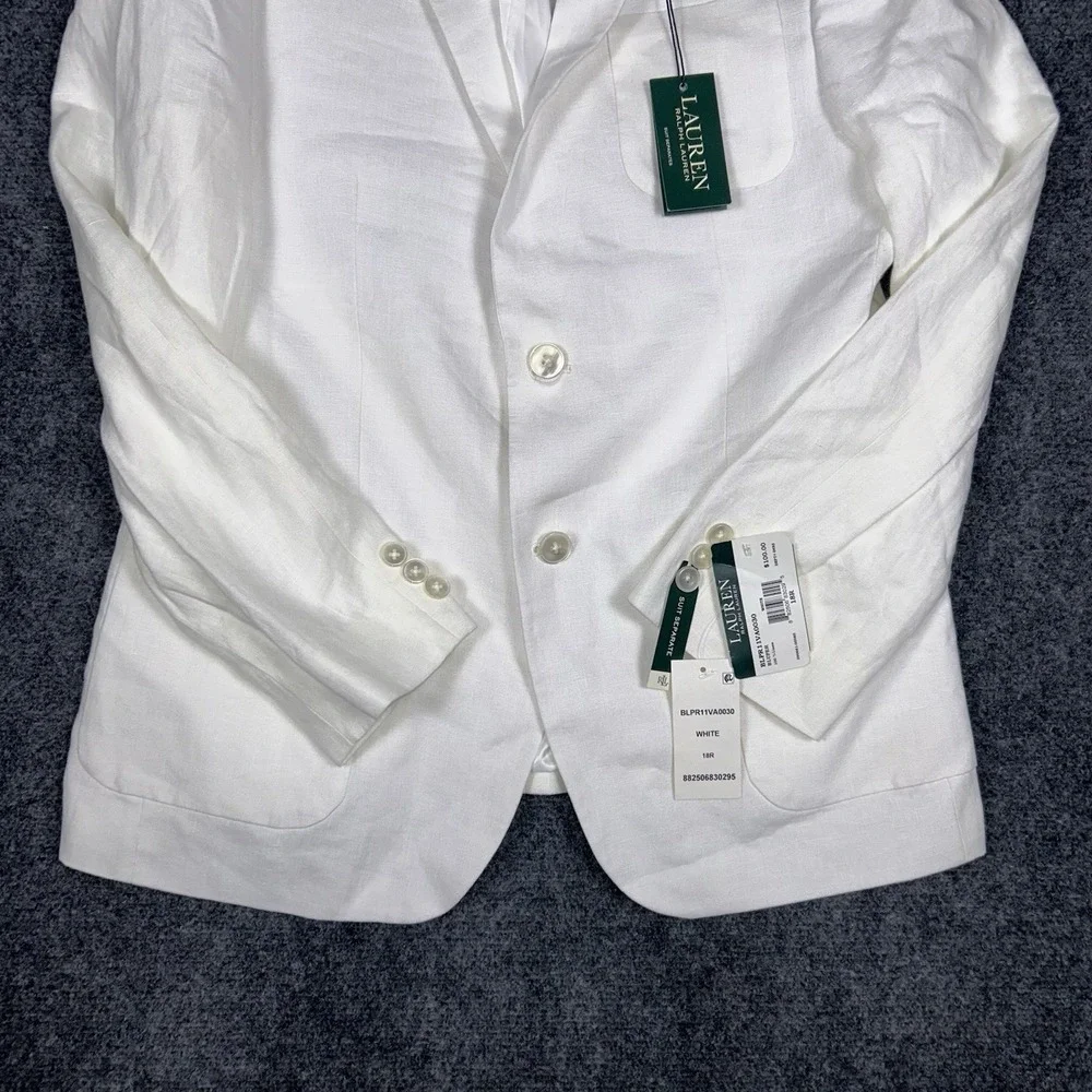 Lauren Ralph Lauren Men's 18R 100 Linen Blazer Sport Coat NWT Chore Jacket